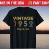 Vintage 1952 Made In 1952 69th Birthday 69 Years Old T-Shirt
