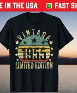 Vintage 1955 Made In 1955 66th Birthday 66 Years Old T-Shirt