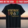 Vintage 1967 Original 54 Years Birthday T-Shirt