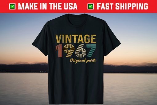 Vintage 1967 Original 54 Years Birthday T-Shirt