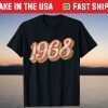 Vintage 1968 Text 53rd Birthday Retro 53 Year Old T-Shirt