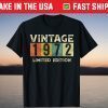 Vintage 1972 Limited Edition 49th Birthday T-Shirt