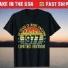 Vintage 1977 Limited Edition 44th Birthday T-Shirt