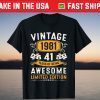 Vintage 1981 Made In 1981 41st Birthday 41 Year Old T-Shirt