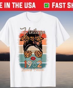 Vintage 1982 39th Birthday 39 Years Old Limited Edition T-Shirt