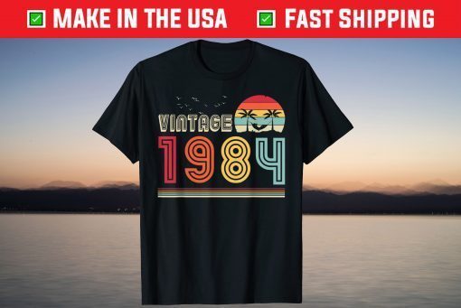 Vintage 1984 37th Birthday 37 Year Old T-Shirt