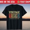 Vintage 1999 Limited Edition 23rd Birthday 23 Years Old T-Shirt