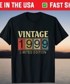 Vintage 1999 Limited Edition 23rd Birthday 23 Years Old T-Shirt