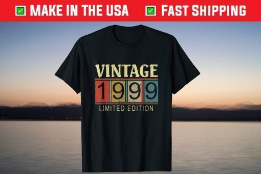 Vintage 1999 Limited Edition 23rd Birthday 23 Years Old T-Shirt