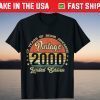 Vintage 2000 Limited Edition 22th Birthday 22 Year Old Gift Shirt