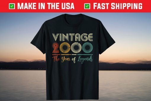 Vintage 2000 The Years Of Legends 22nd Birthday Tee T-Shirt