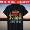 Vintage 2007 Limited Edition 15th Birthday 15 Year Old T-Shirt
