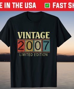 Vintage 2007 Limited Edition 15th Birthday 15 Years Old T-Shirt