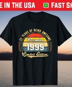 Vintage 22 Year Old 264 Months Limited Edition 22nd Birthday Shirt