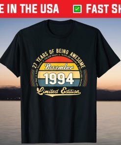 Vintage 27 Year Old 324 Months Limited Edition 27th Birthday T-Shirt