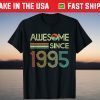 Vintage Awesome Since 1995 26th Birthday T-Shirt