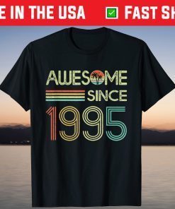 Vintage Awesome Since 1995 26th Birthday T-Shirt