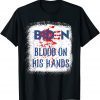 Vintage Biden Blood On His Hands Official Shirt