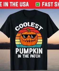 Vintage Coolest Pumpkin In The Patch Halloween Shirt