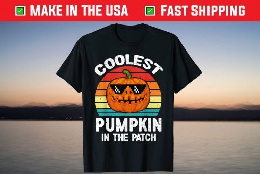 Vintage Coolest Pumpkin In The Patch Halloween Shirt