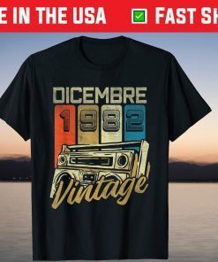 Vintage December 1982 39th Birthday Unisex Shirt