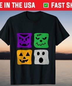 Vintage Halloween Ghosts Pumpkin T-Shirt