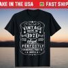 Vintage Made In 1971 Retro Classic 50th Birthday T-Shirt