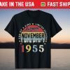 Vintage November 1955 66th Birthday 66 Years Old T-Shirt