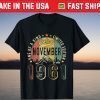 Vintage November 1961 60th Birthday 60 Years Old T-Shirt