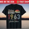 Vintage November 1963 58th Birthday 58 Years Old T-Shirt