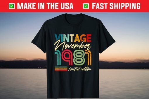 Vintage November 1981 Limited Edition Tee Shirt