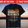 Vintage November 1994 27 Year Old 27th Birthday T-Shirt