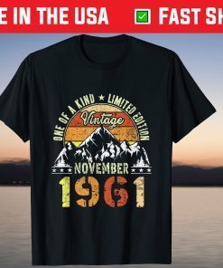 Vintage One Of A Kind Limited Edition November 1961 T-Shirt