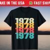Vintage Retro Born In 1978 T-Shirt