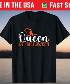 Witch Hat Queen Of Halloween T-Shirt