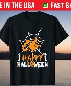 Witch pumpkin trick or treat Happy Halloween T-Shirt