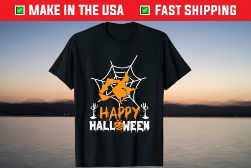 Witch pumpkin trick or treat Happy Halloween T-Shirt