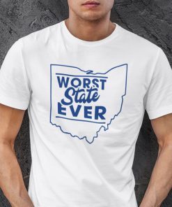 Worst State Ever Ohio Map Unisex Shirt