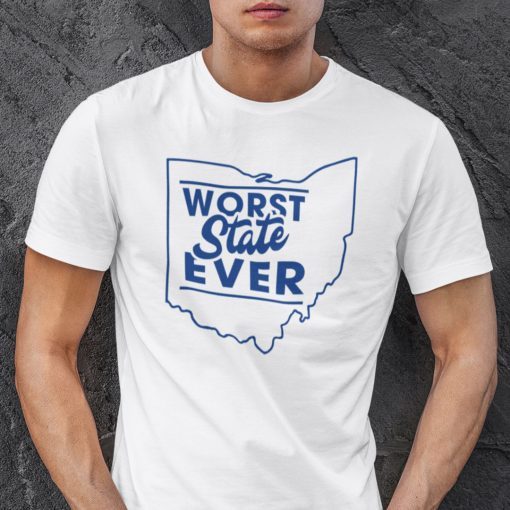 Worst State Ever Ohio Map Unisex Shirt