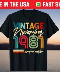 born November 1981 40th birthday T-Shirt