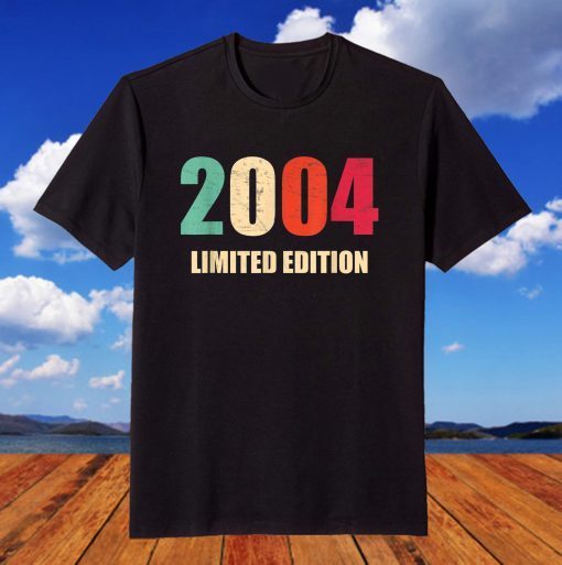 2004 Limited Edition 18 Years Birthday T-Shirt