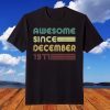 44th Birthday Shirt Awesome Since December 1977 Vintage 1977 T-Shirt