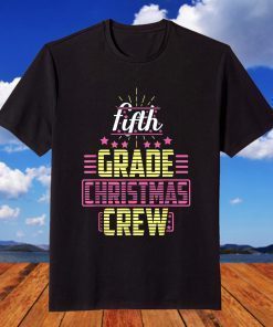 5th Grade Christmas Crew Teacher Matching Christmas Pajamas T-Shirt