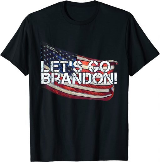 American Flag Let's Go Brandon Chant Unisex T-Shirt