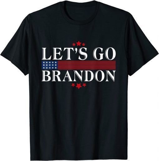 American Flag Let's Go Brandon JFB Unisex T-Shirt