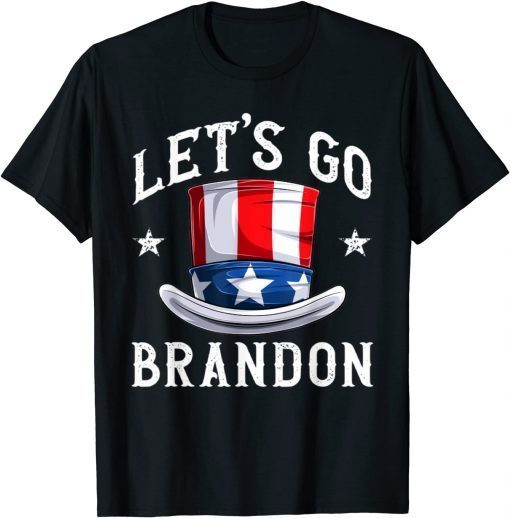 Anti Biden Let's Go Brandon American Flag Impeach Joe Biden Gift Shirt