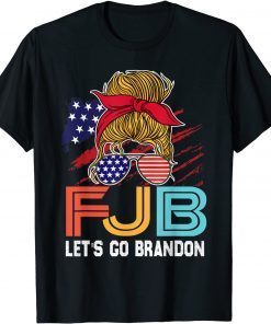 Anti Biden Let's Go Brandon American Flag 2021 Shirt