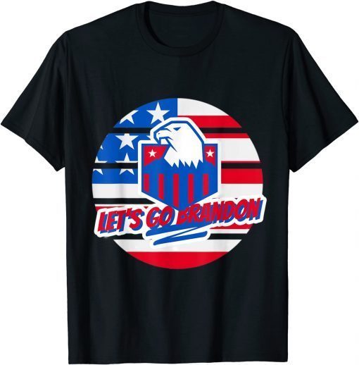 Anti Biden Let’s Go Brandon Chant American Flag Gift Shirt