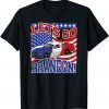 Anti Biden Let’s Go Brandon Chant Conservative US Flag Unisex Shirt