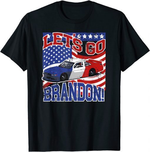 Anti Biden Let’s Go Brandon Chant Conservative US Flag Unisex Shirt